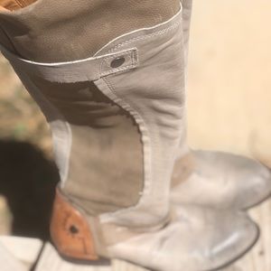 Leather riding boots